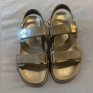 a new day Black Sandals